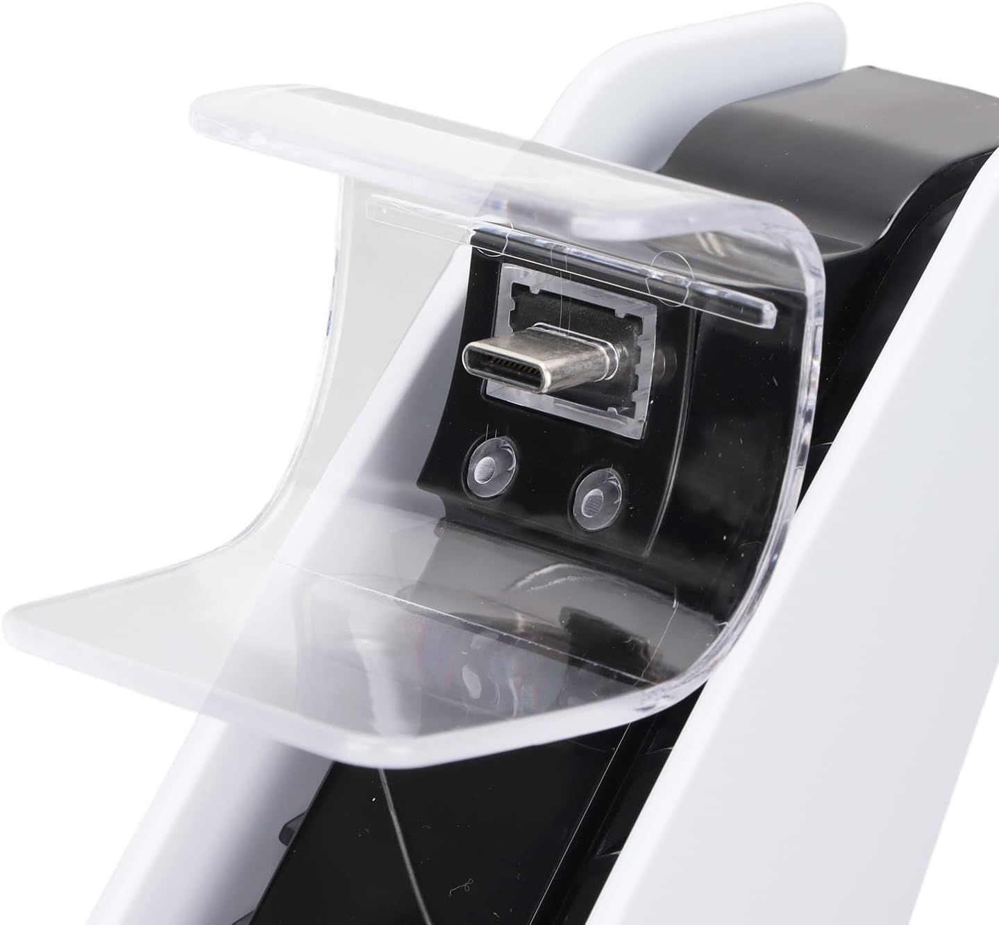 Podstawa ładująca do kontrolera, mocno umieszczona Plug and Play Kontroler ABS Podwójna stacja ładująca Bezpieczna z oświetleniem otoczenia dla uchwytu konsoli do gier /545/192