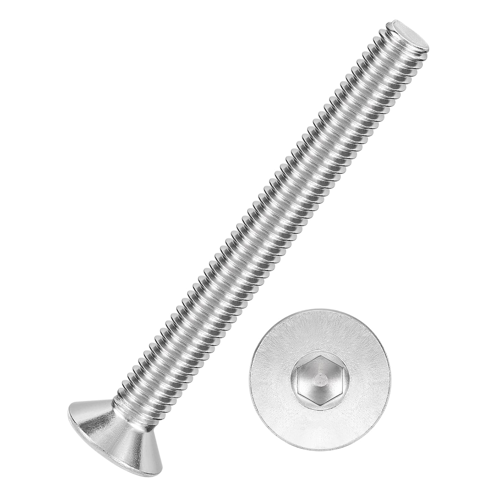Kozelo 20Pcs[M6-1x55] Flat Head Socket Cap Screw Countersunk Bolt — image 1