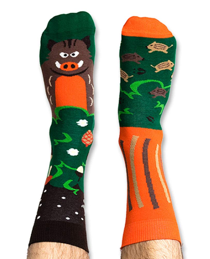 Nanushki unisex lustige verrückte Motiv Socken Jason Boarne der Eber