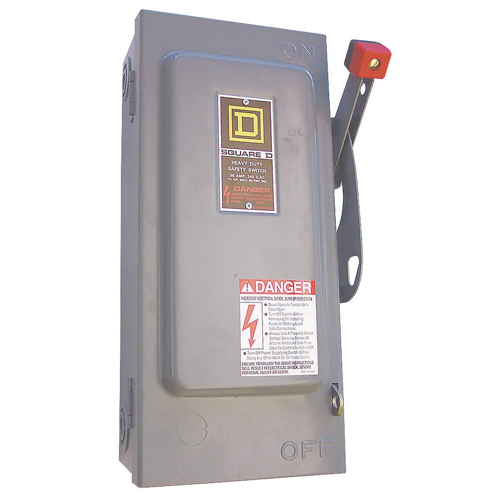 Schneider ElectricSwitch Nonfusible Hd 600-Volt 400-Amp 3-Point Nema-3R HU365R 600V 400A 3P Nema3R