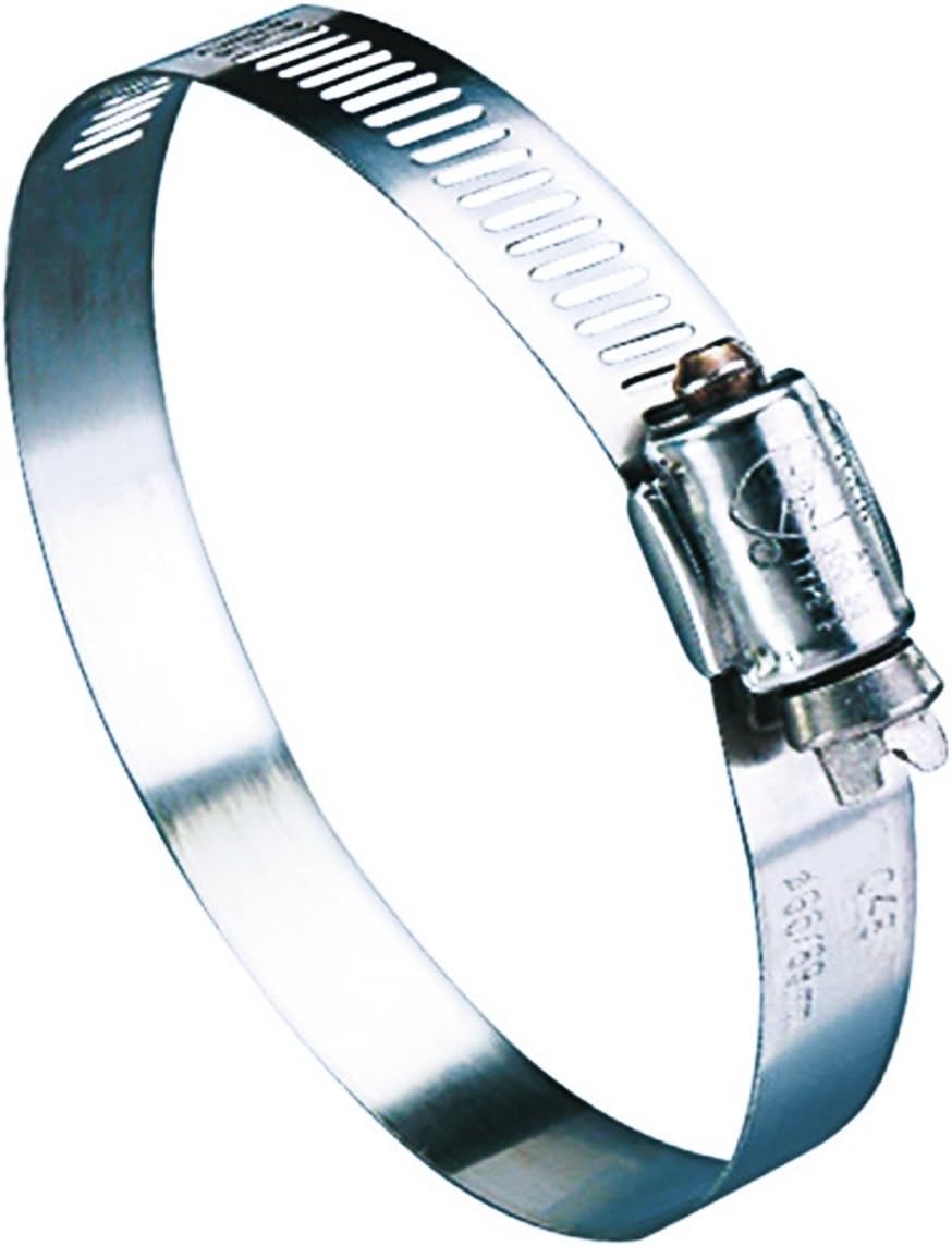 Ideal Hy Gear 1 in. to 2 in. SAE 24 Silver Hose Clamp Stainless Steel Marine