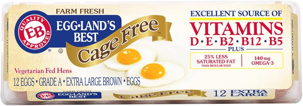 Eggland's Best, Large Cage Free Brown Eggs, 1 dozen