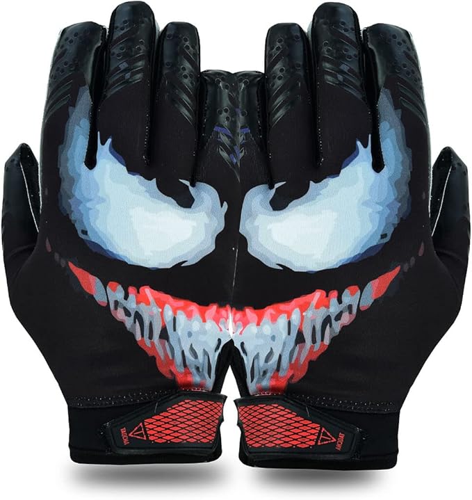 TAQCHA Villian Football Gloves Tacky Grip Skin Tight Adult Football