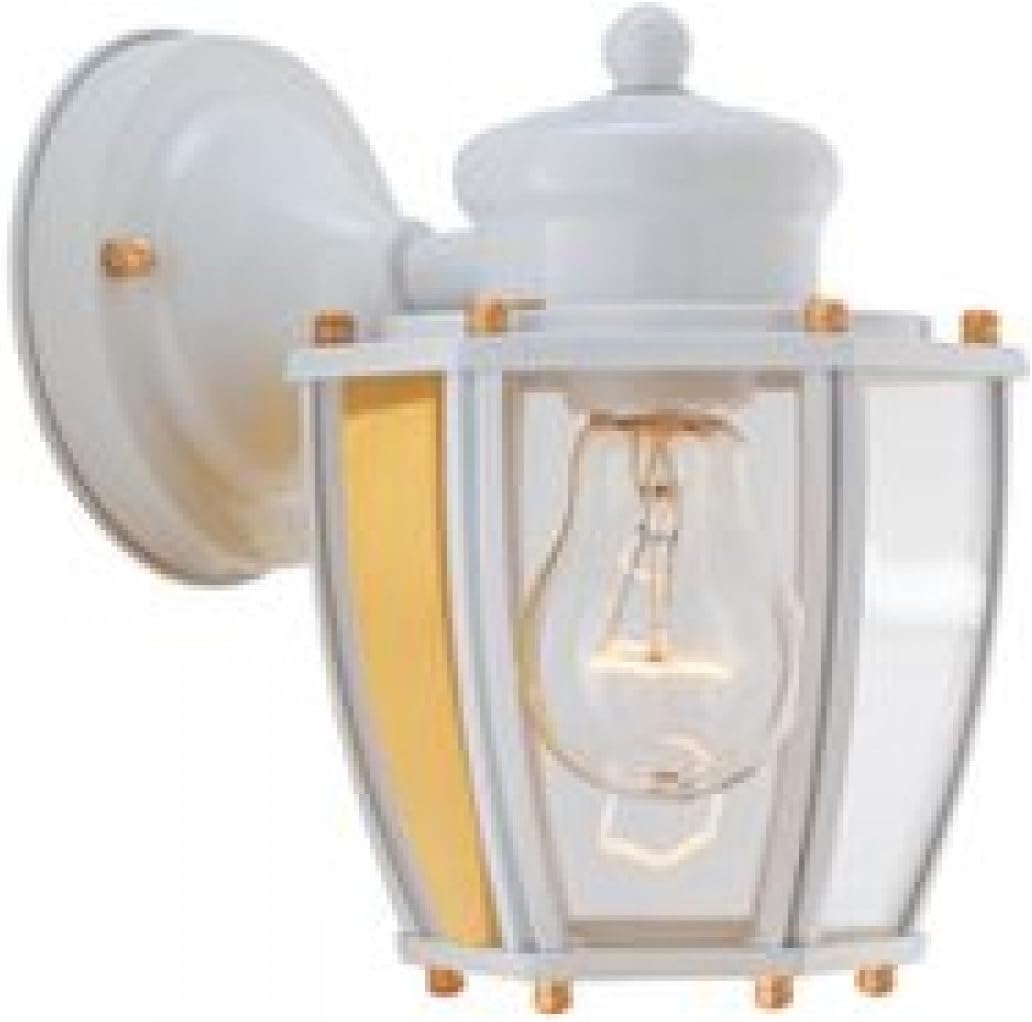 Boston Harbor HV-66961-WH 1-Light Wall Lantern,to 6"x 7-3/4” x 6-1/2”, White