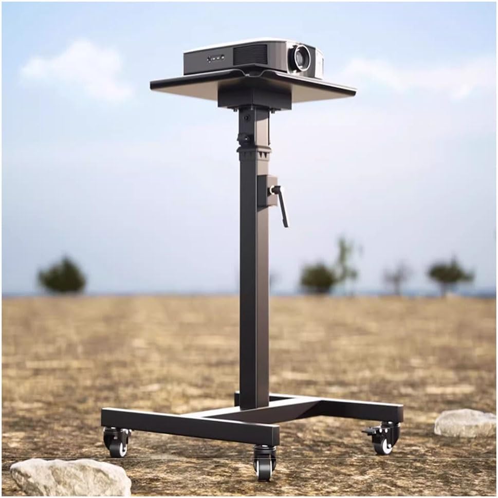 Soporte para Proyector Ajustable en Altura con Ruedas
