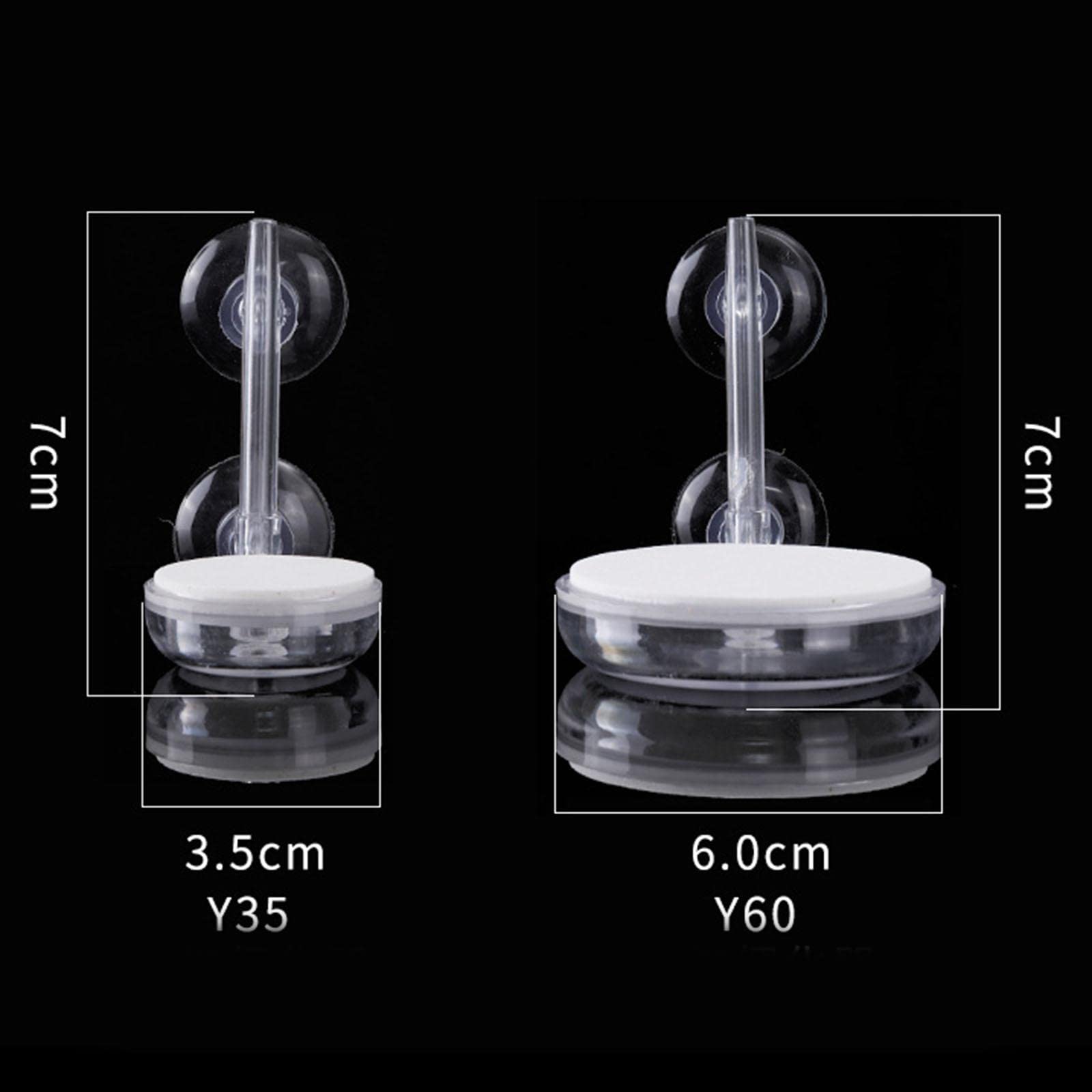 Set di 5 diffusori silenziosi per acquario, 7 x 6 cm
