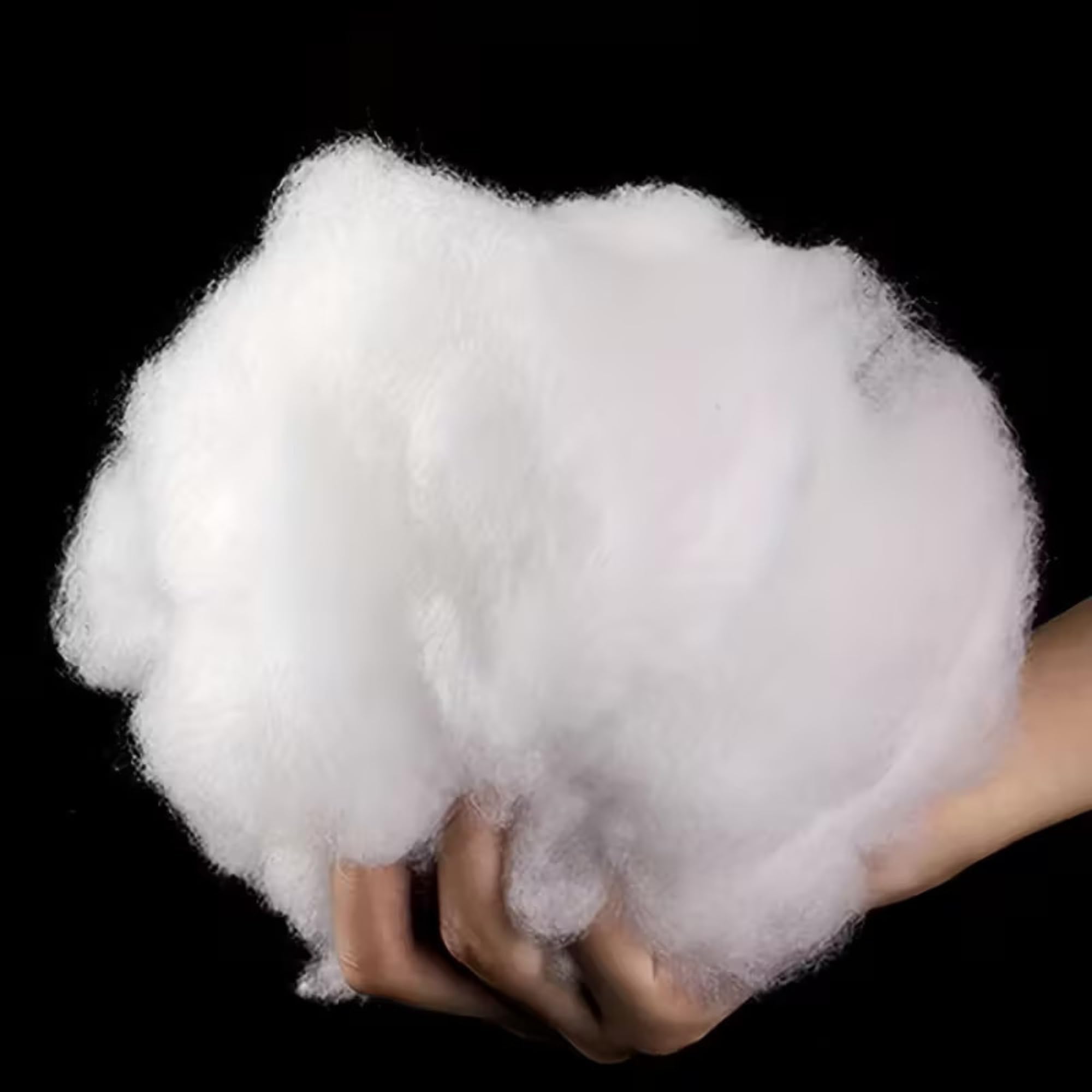 A Grade Polyester Fiber Filling | Premium Synthetic Fiber Fill Stuffing for Pillows, Cushions, Quilts, Toys & Craft | High Resilience Fiber Filling (Weight: 0.25 kg Polyester Fiber Filling)