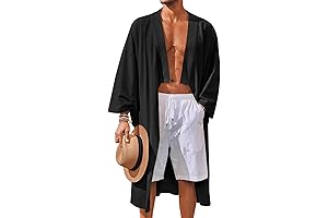 Mens Linen Bathrobe: Casual Comfort at Its Finest