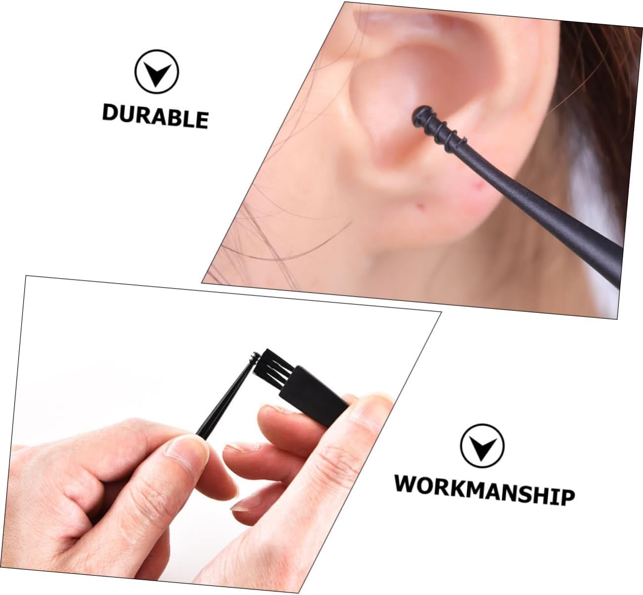 1set Double Rotating Ear Scoop Cleaner Ear Wax Removal Tools Elegant Storage Box for Safe