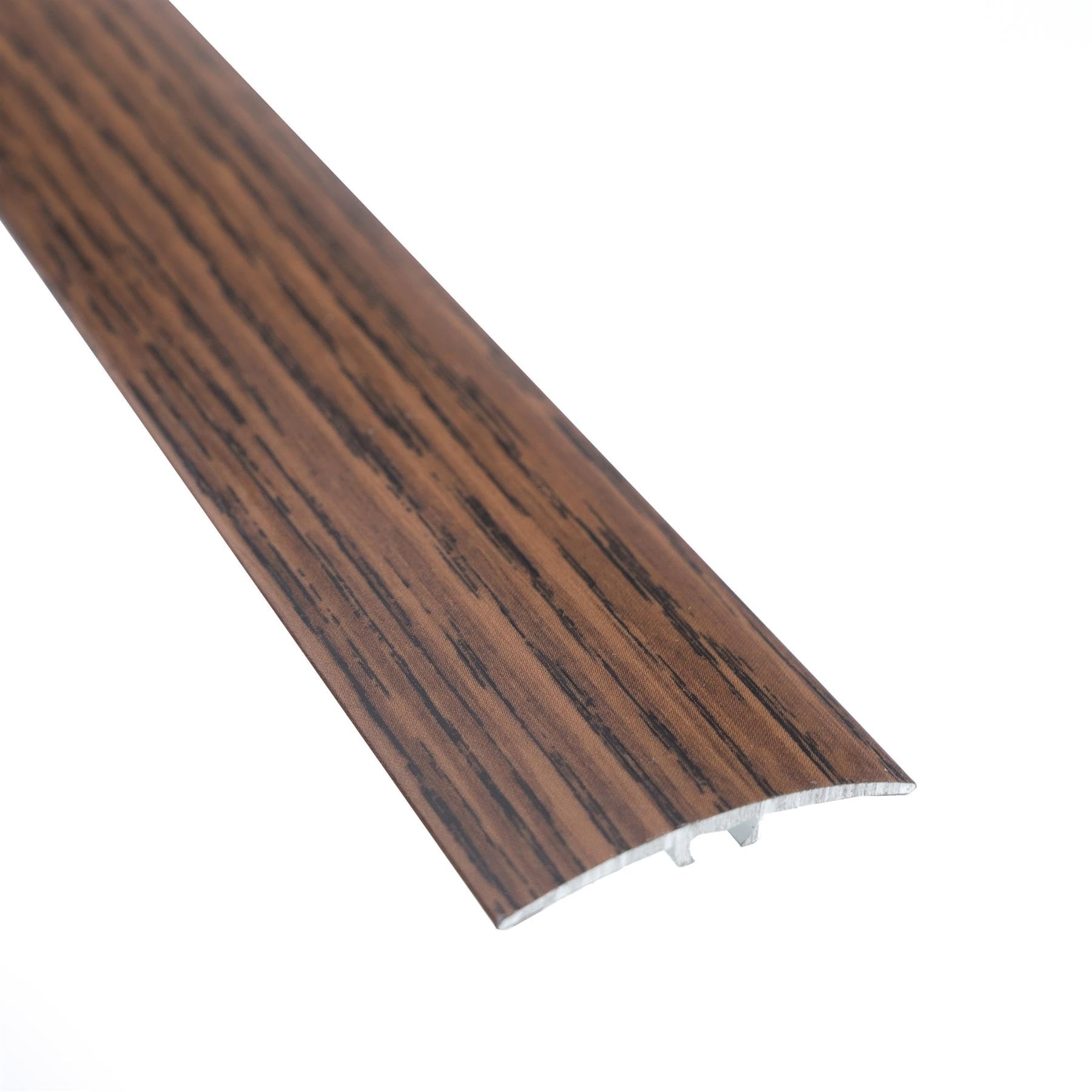 IANPAV Screw Wood Effect Aluminium Door Floor BAR Edge Trim Threshold 930mm x 40mm A64, Castle Oak