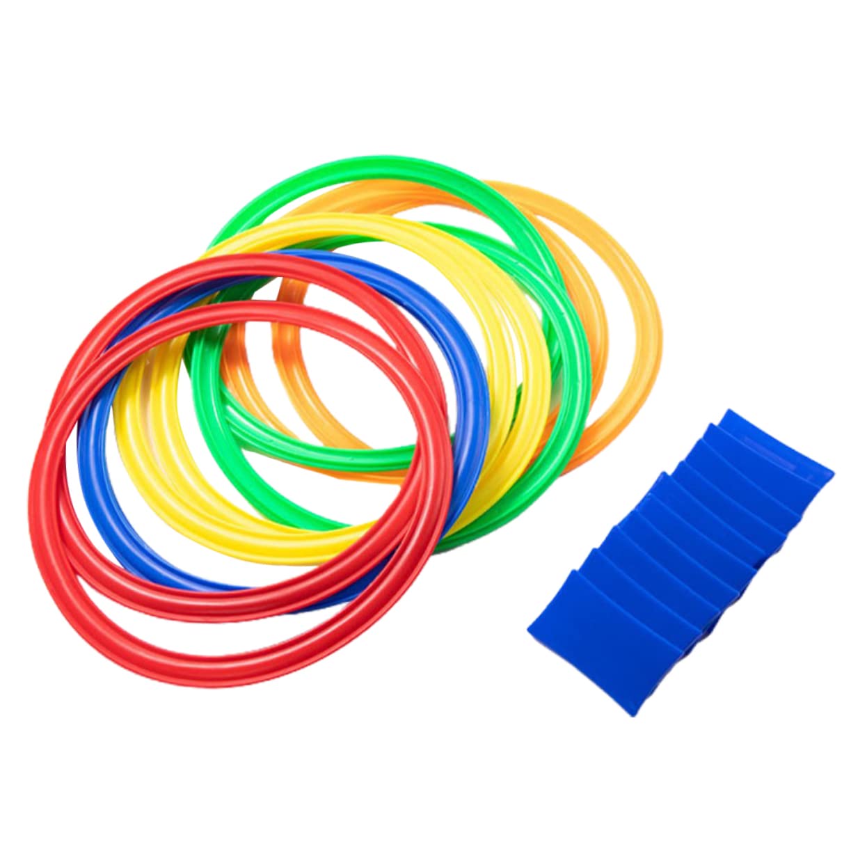 VANZACK Training Equipment Boys and Girls Ring Game Toys Outdoor Garden Games Plastic Ring Connector Toys Fun for Children Random