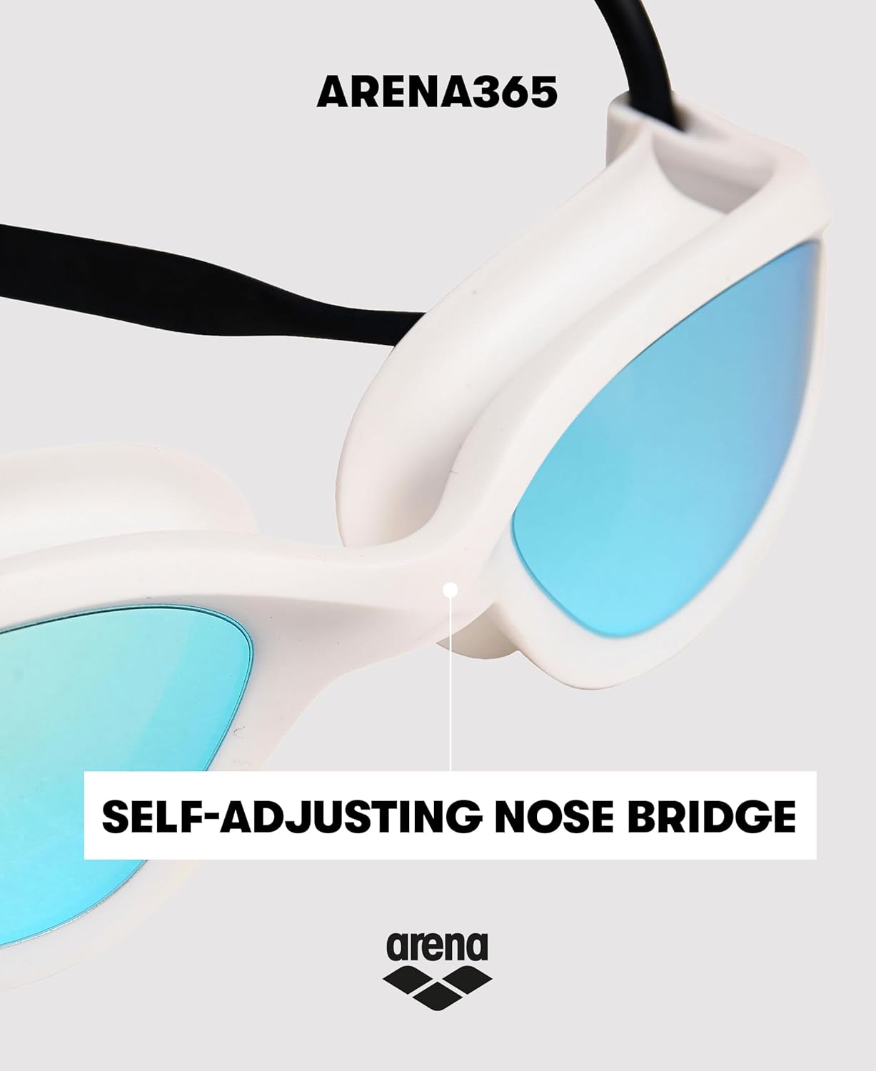 ARENA Unisex Adults 365 Swim Goggles Comfortable Anti-Fog for Fitness Swimmers