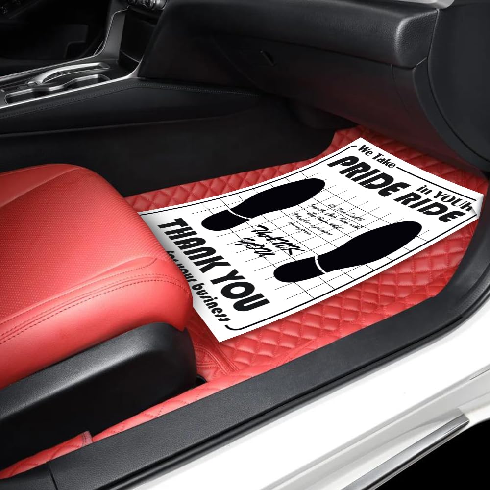 100Pcs Paper Floor Mats for Car Disposable Vehicle Floor Mats Detailing Automotive Mat Covers Protector — view 5