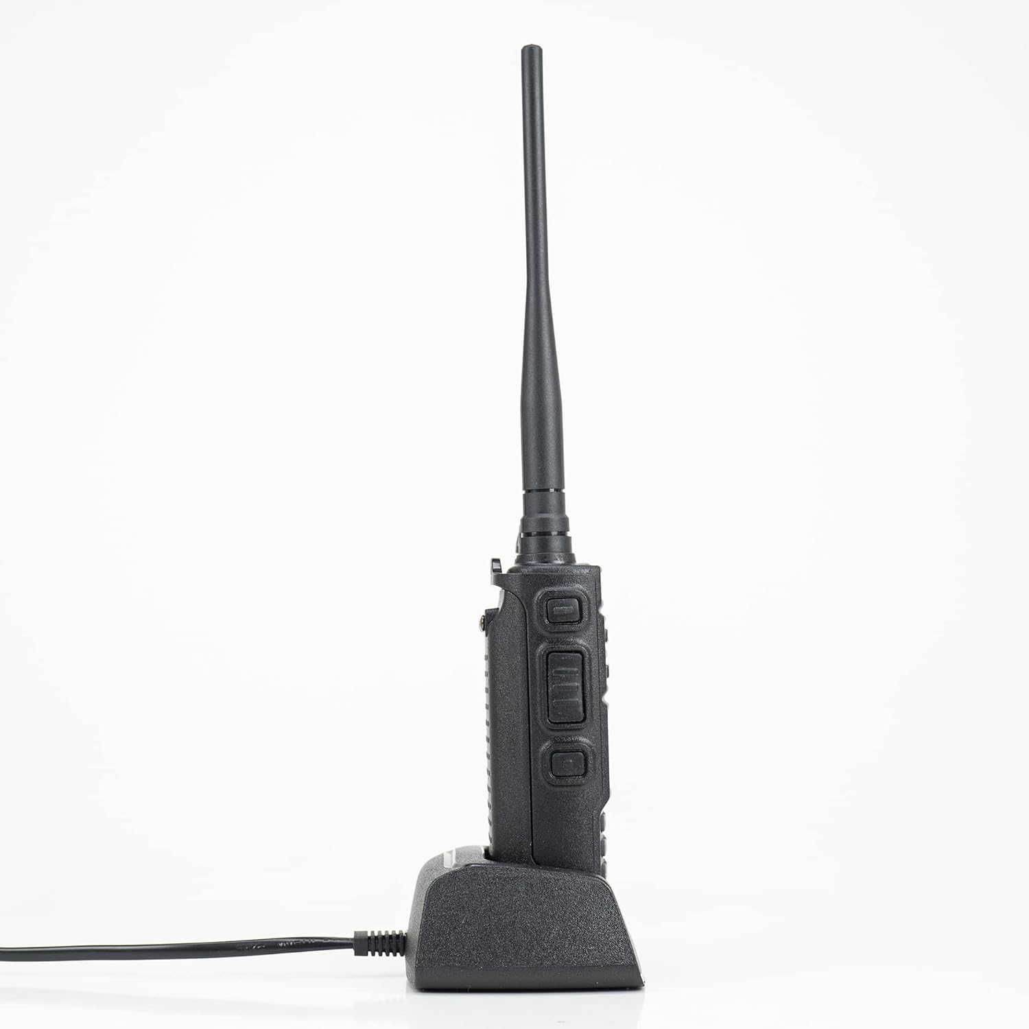 PNI P15UV radio in its charging cradle