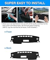 Vista 5 de Cartist Ajuste personalizado para alfombrilla de salpicadero Toyota RAV4 2013-2018 Accesorios Funda de salpicadero de ante antideslizante Protector