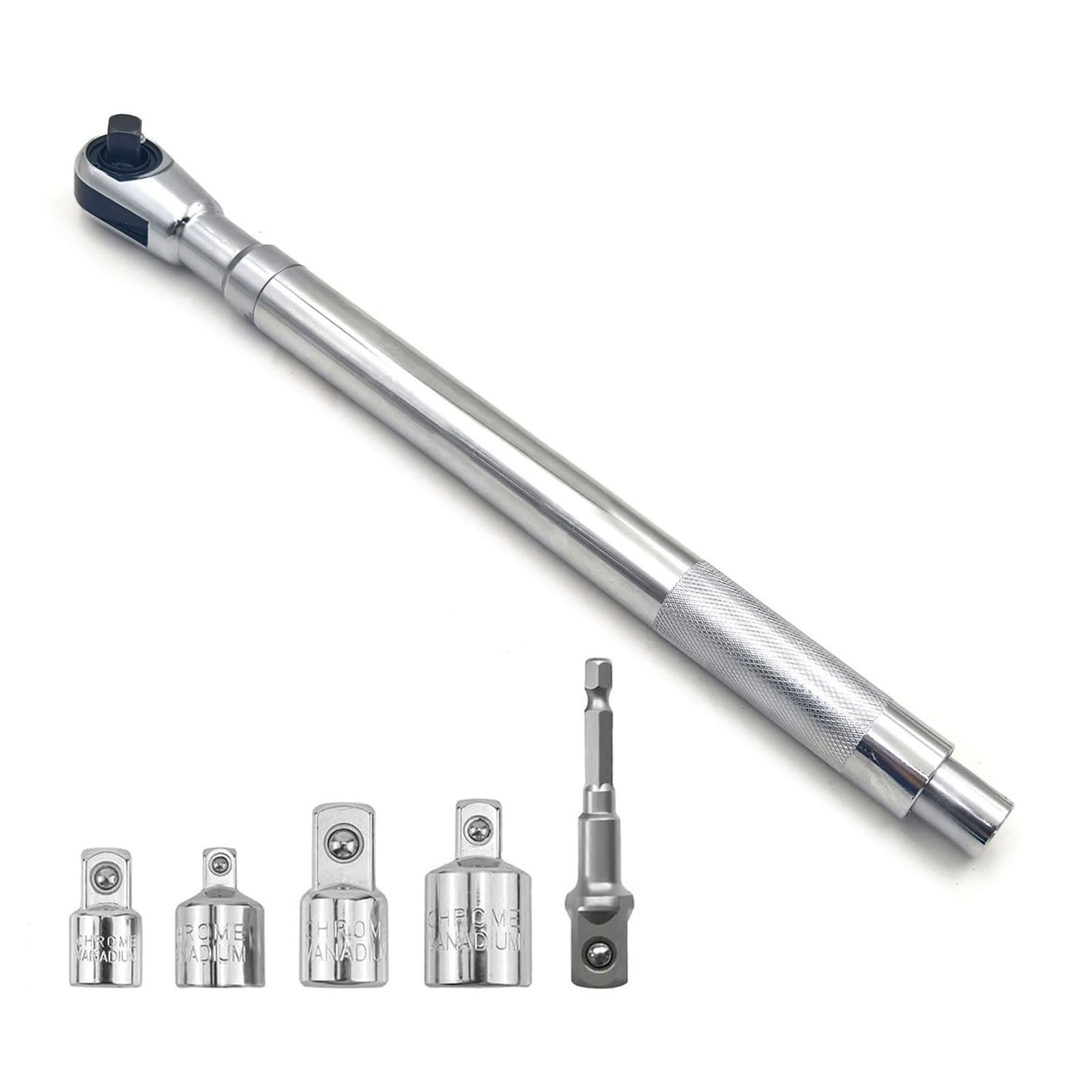 Kaccde With Accessories Ergonomic Grip 1 / 2Inch Reversible Ratchet Wrench Perfect For Home Mechanics Automotive Tasks Ratchets Wrench