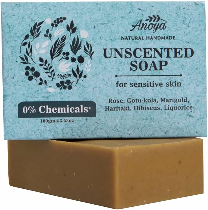 Unscented Natural Handmade Soap - | "0%" CHEMICALS* |, 100gms