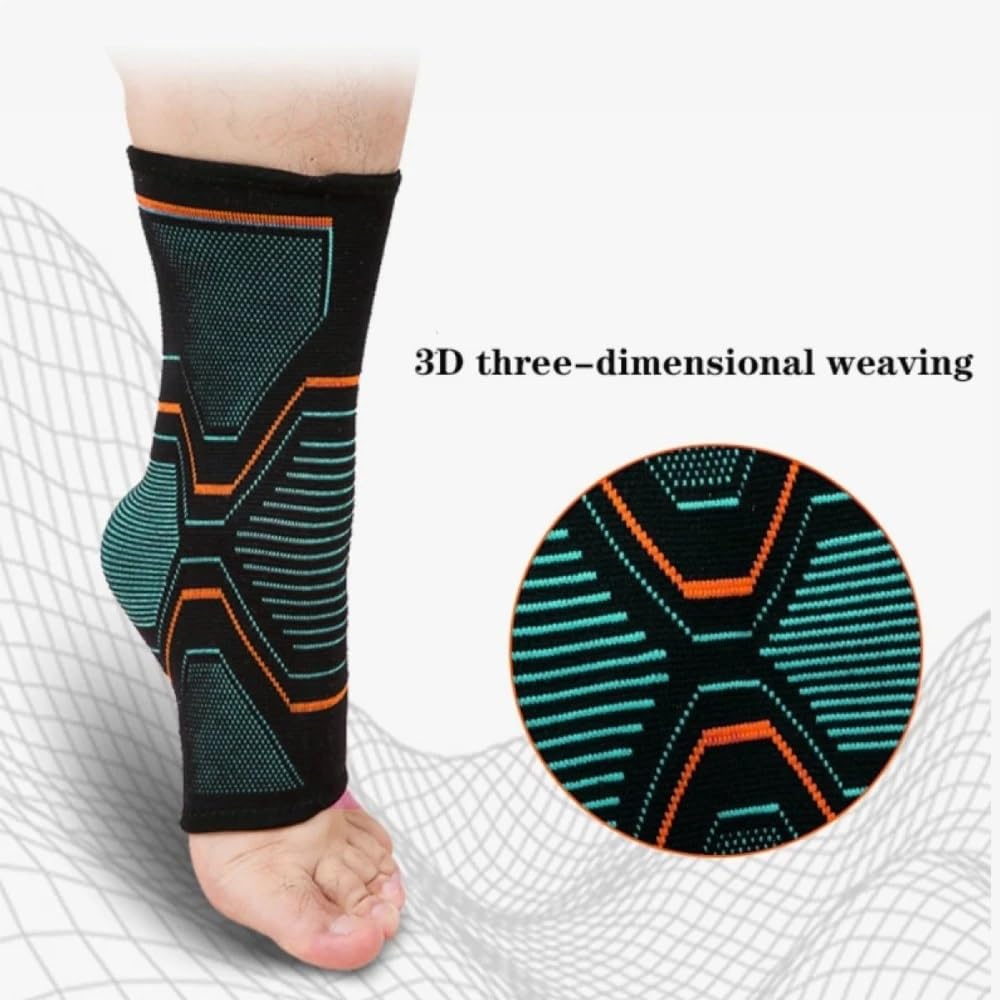 Lot de 2 manchons de compression pour cheville avec soutien de la voûte plantaire pour soulager les douleurs articulaires et les tendons Taille XL