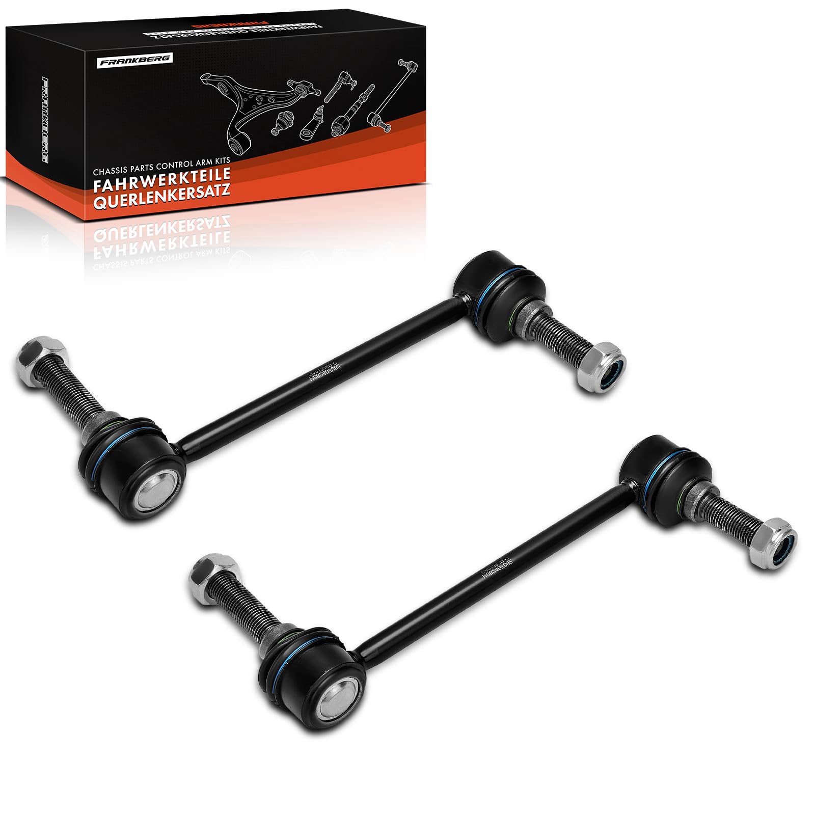 Frankberg 2x Koppelstange Stabilisator Vorne Kompatibel mit GL-Klasse X164 2006-2012 M-Klasse W164 2005-2011 R-Klasse W251 V251 2006-2014 Replace# 1643202132
