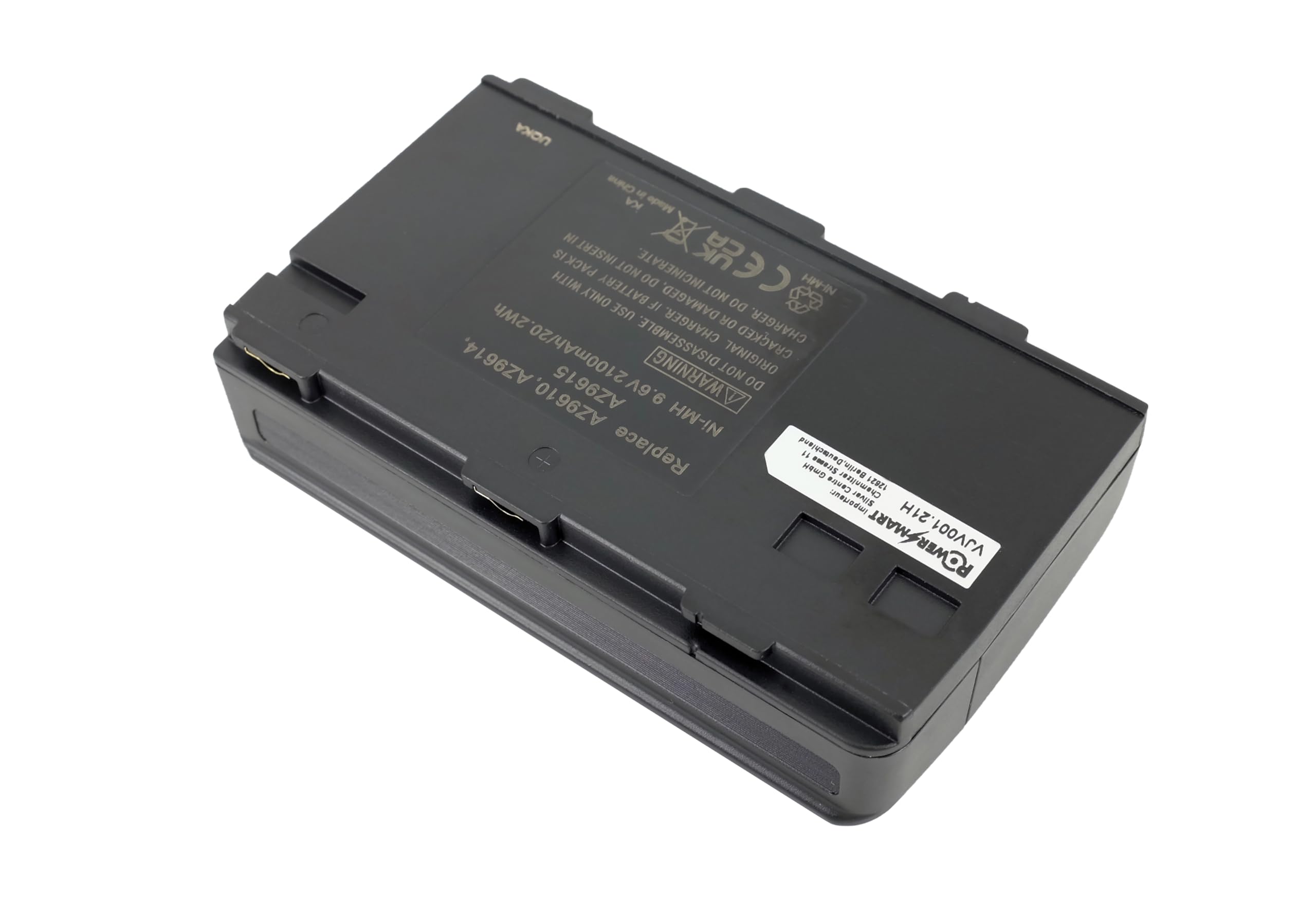 PowerSmart® 9.6V 2000mAh Batterie pour JVC GR-A1E, GR-A30, GR-C7, GR-C9, GR-C11, GR-C25, GR-C55, GR-C250, GR-C707, GR-S35, GR-S55, GR-S75, GR-S99, GR-S707, BN-BP31, NB-P5U, NB-P6U, NB-P7U, NB-P8U