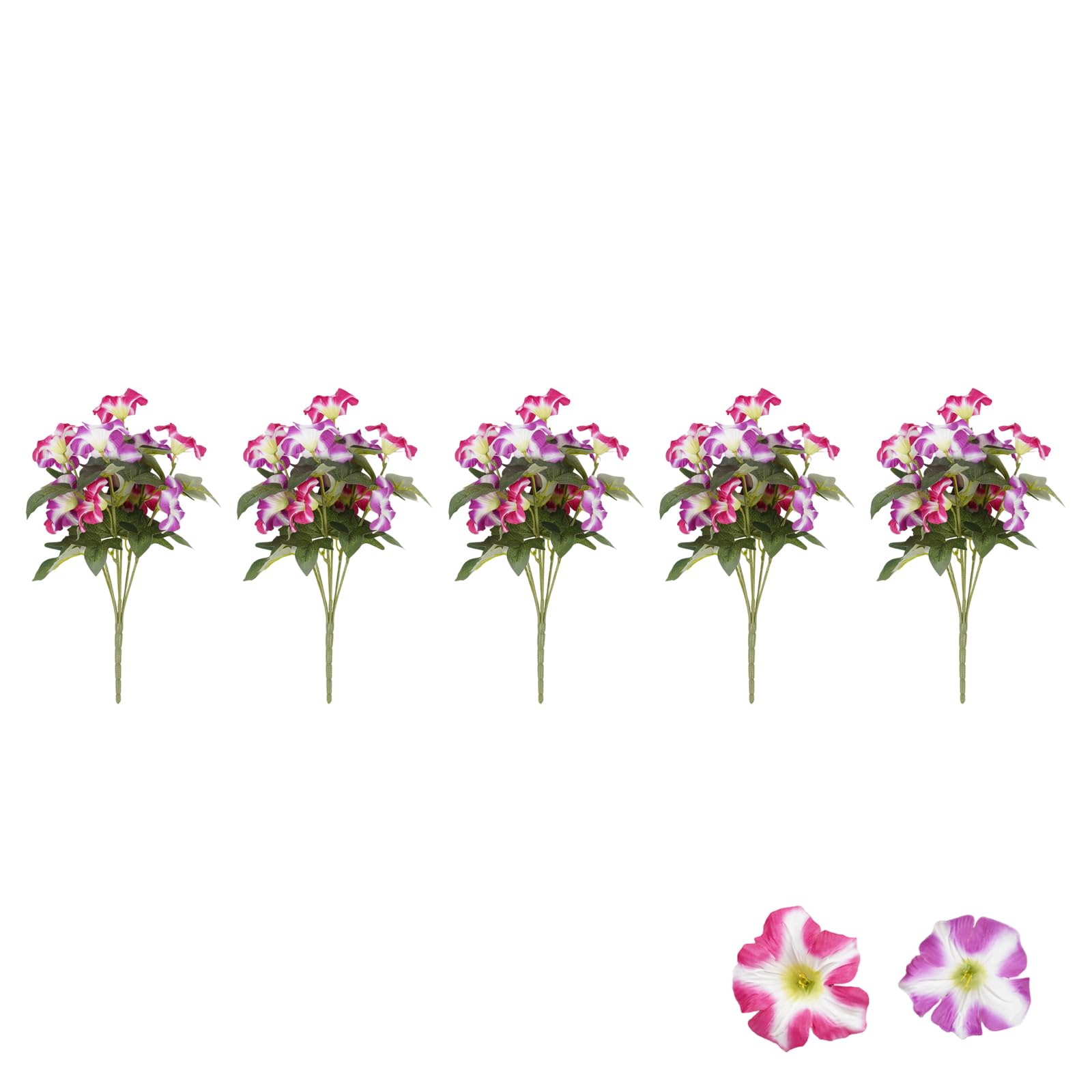 Tsophreniq Flower Bundles for Home Decor, Artificial Blooms for Indoor Outdoor Garden Patio Balcony Assorted Colors Faux Flower Bundles for Home Decor Artificial Blooms for Indoor Outdoor Garden
