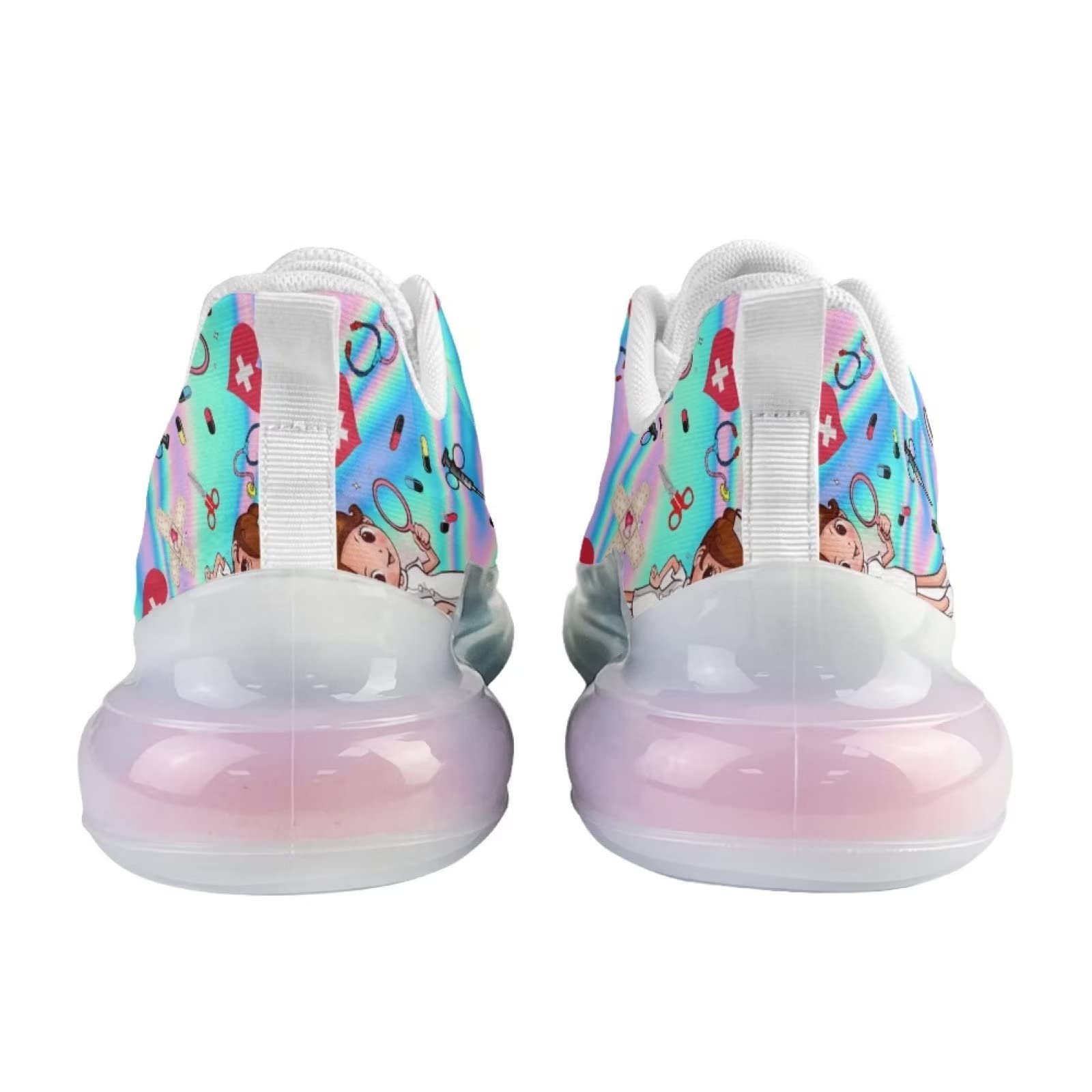 Buty sportowe damskie sportowe sportowe wsuwane trampki damskie buty treningowe oddychające lekkie buty do biegania, Pielęgniarka 17, 39 EU
