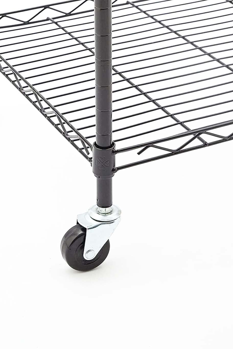 Buy 2Caster Wheels Heavy Duty for Wire Shelves, Stem 1/4 Inch Caster