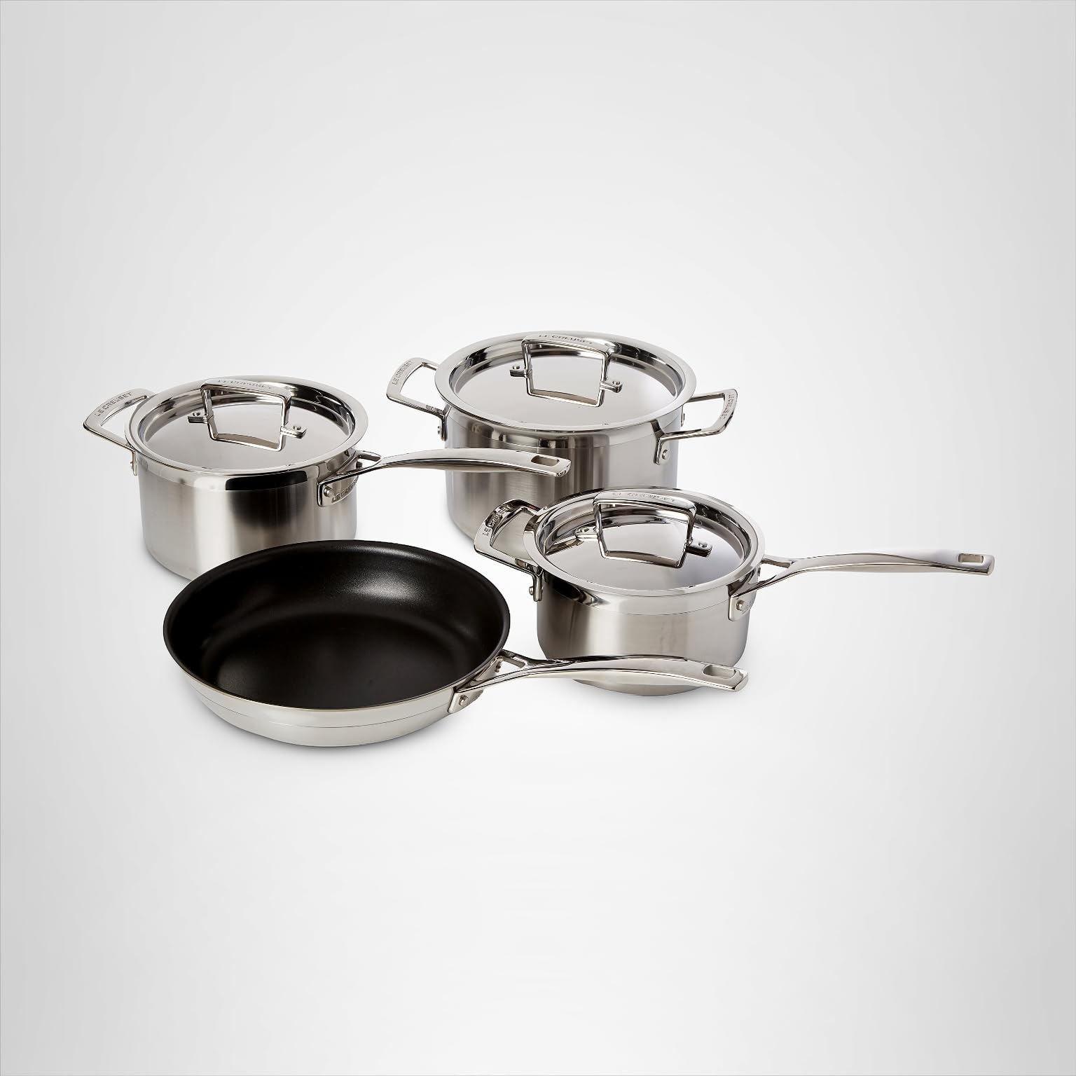 LE CREUSET ステンレス鍋セット 3個 Amazon.co.jp: ル・クルーゼ(Le Creuset) 鍋・フライパンセット