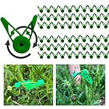 YUESHUO 60 Pcs Adjustable 360 Degree Plant Stem Training Clips, Adjustable Plant Training Clips, Adjustable Plant Branches Bender Clips, Plant Low Stress Training Control of Plants, Green