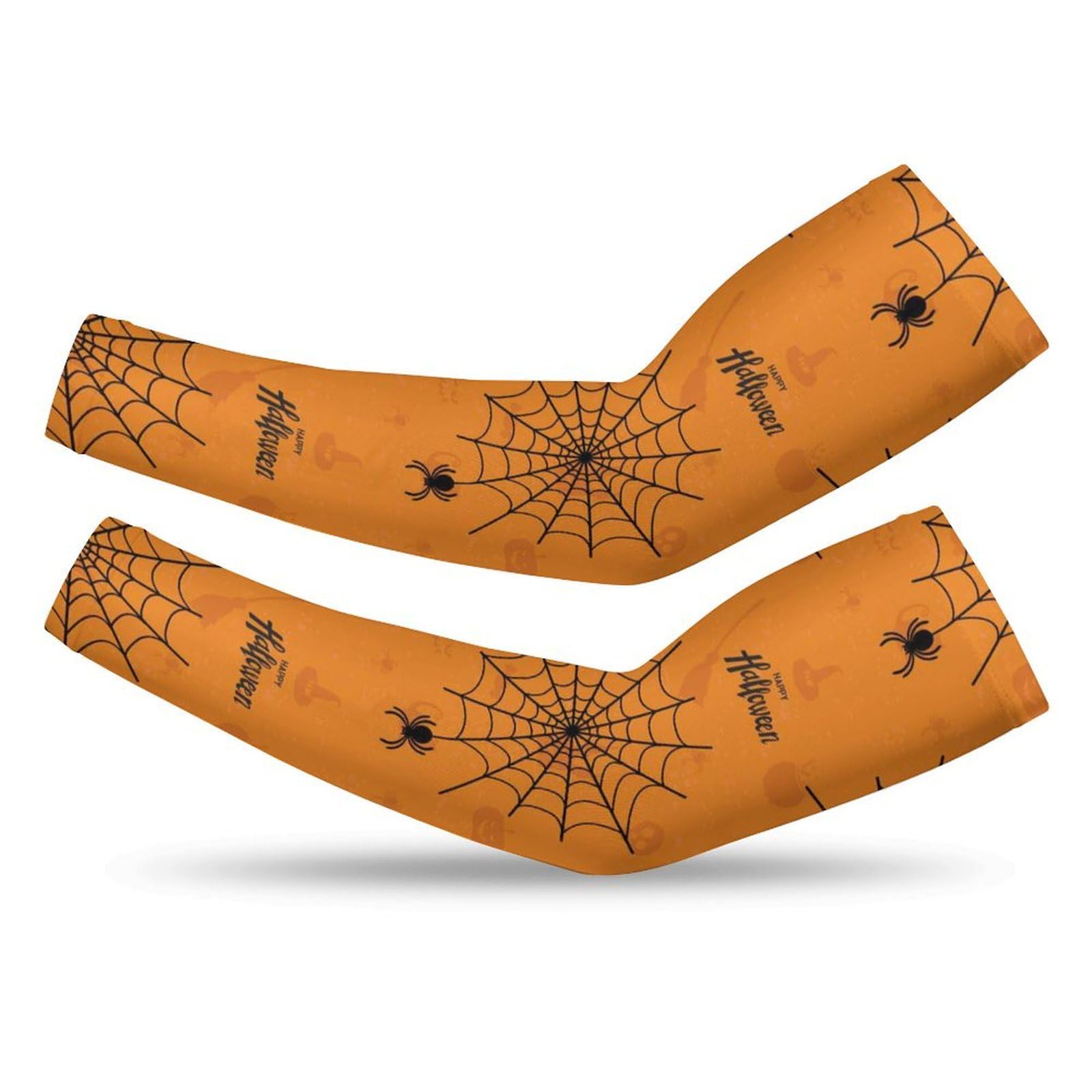 Xmkltbz 1 Pair Cooling Arm Sleeves, Unisex Warmer Spandex Sports Cover Uv Sun Protection for Cycling Golf Running S Print Green Turquoise Funny Cactus and Succulent Characters Seamless