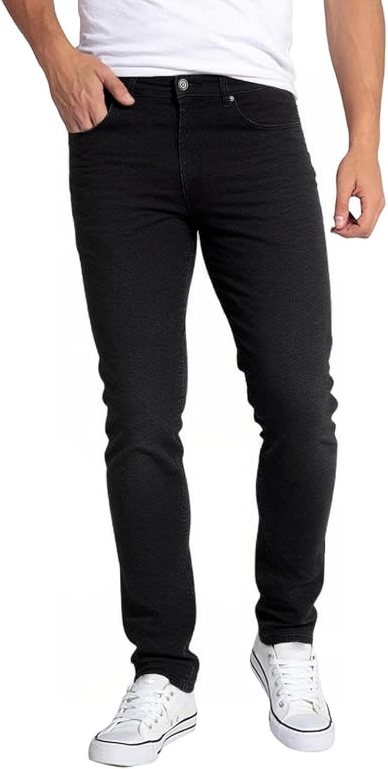 TEGIAS Mens Slim Fit Stretch Jeans Classic Comfort Regular Fit