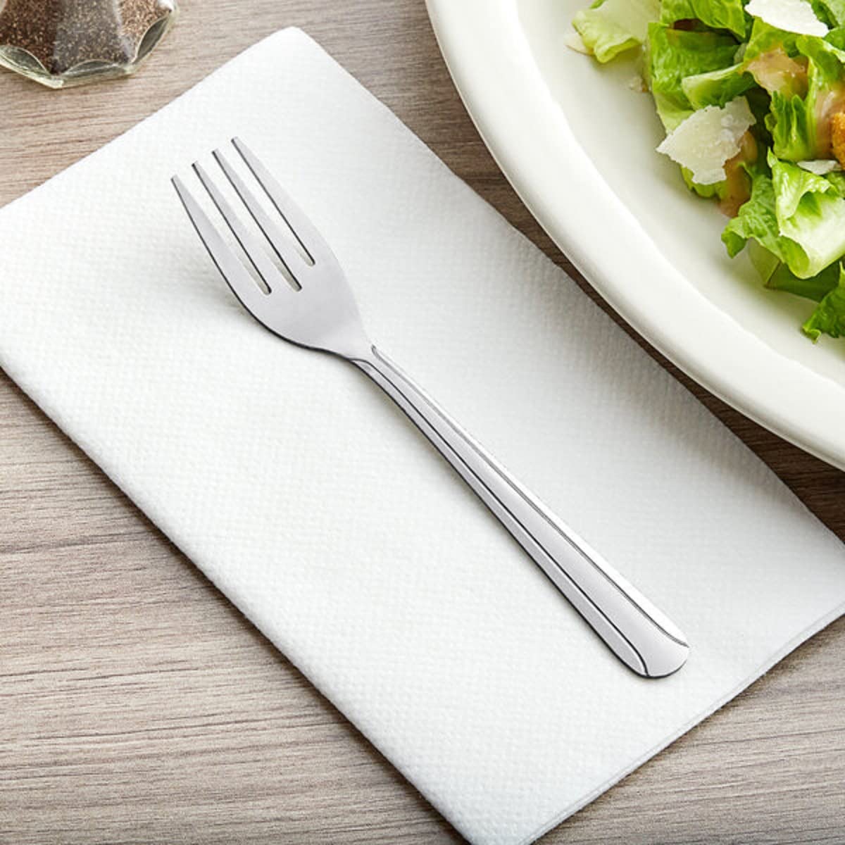 TrueCraftware-Set of 12 Stainless Steel Domilion Heavy Salad Fork- Stainless Steel Silverware Flatware Cutlery Kitchen Tableware Set for Home and Restaurant Flatware Forks Salad Fork Cake Dessert