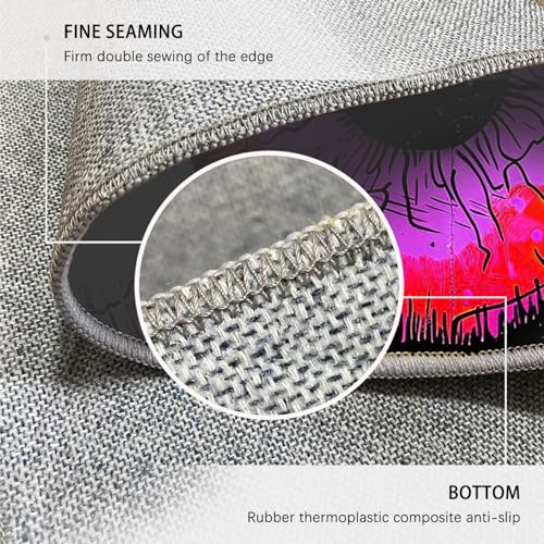 Tapis d'extérieur profil bas lavable street art yeux rose - 7
