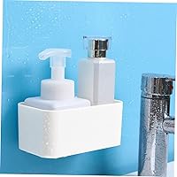 Vista 3 de Caja de almacenamiento autoadhesiva para teléfono con control remoto, 4 piezas, soporte para almacenamiento de pared compacto para sala de estar