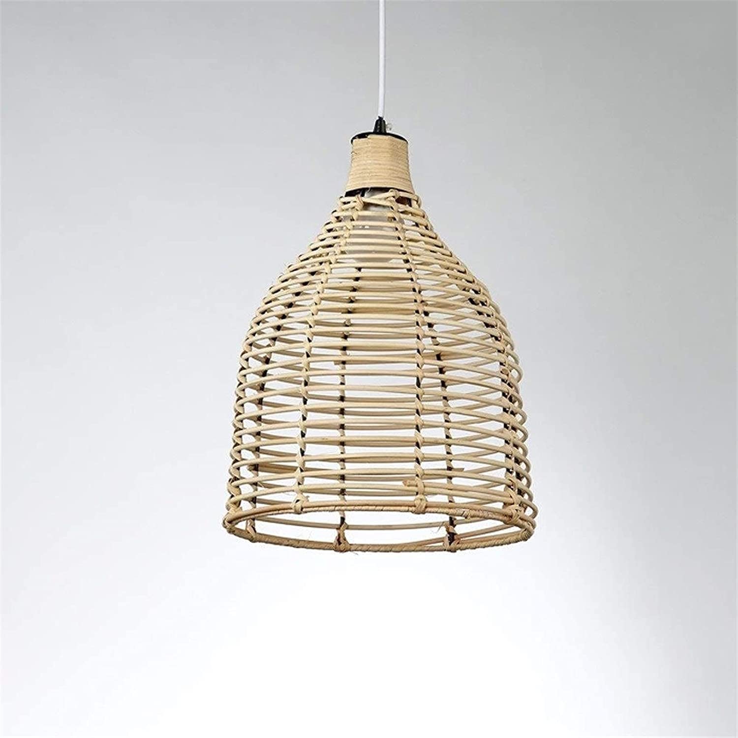 Lustre suspendu en rotin fait main E27 design bohème chic