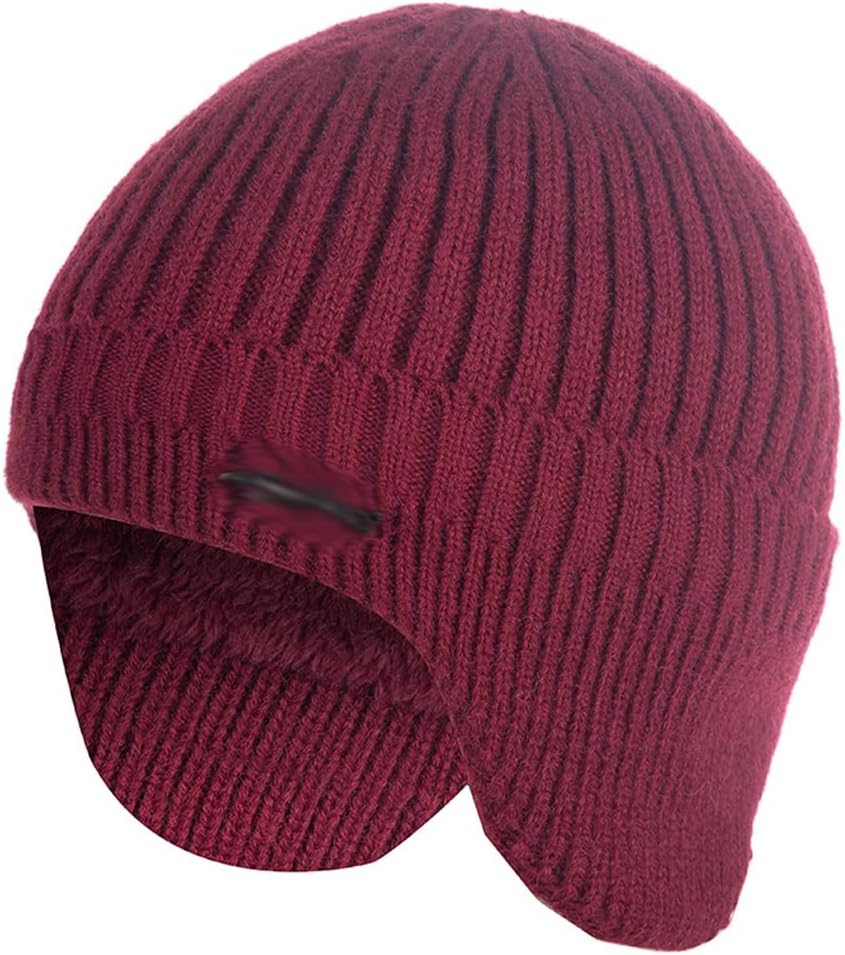 Ear Protection Winter Hats Stylish Soft Beanie Hat for Men Women Classic Knit Earflap Hat Warm Cap with Ears