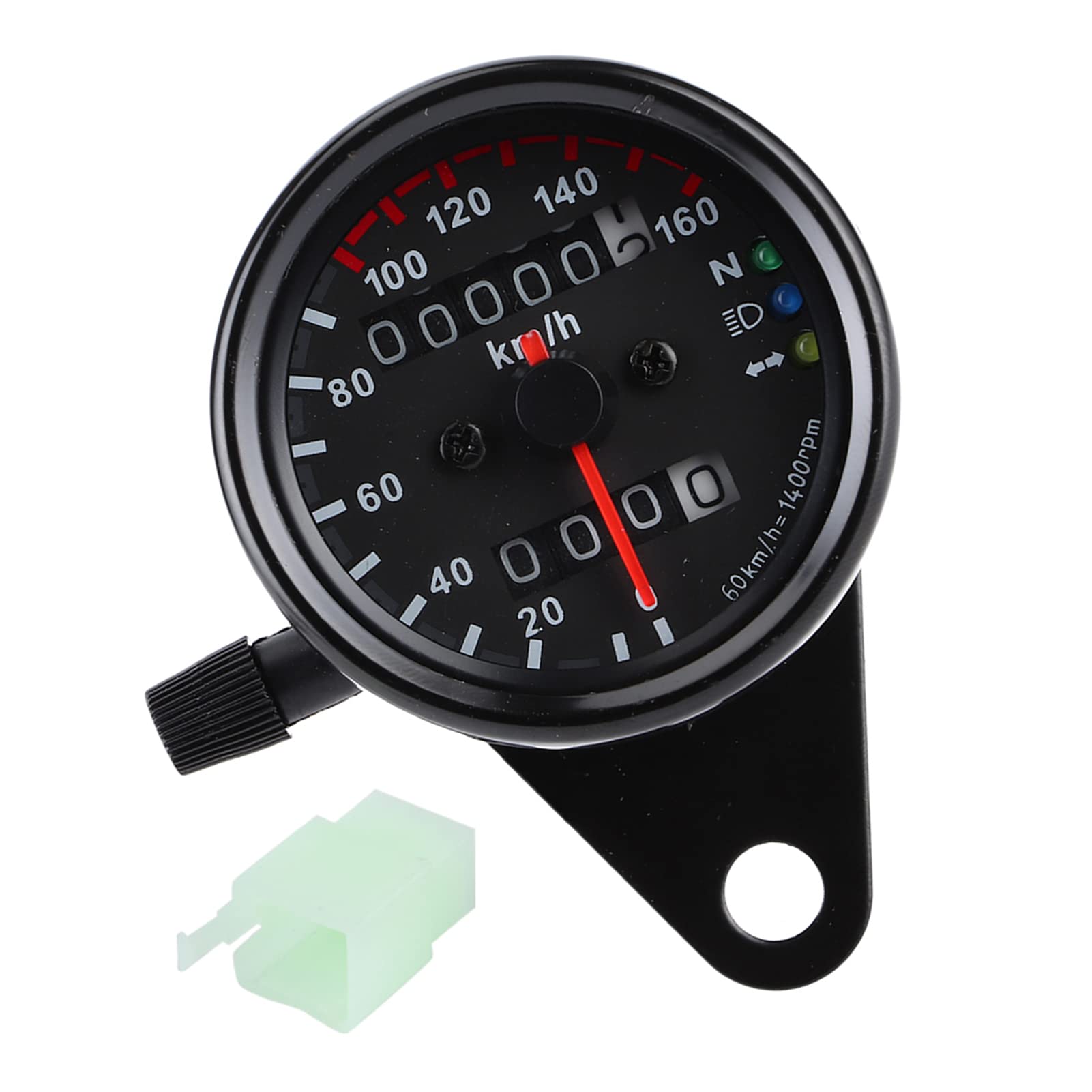 Contachilometri universale a LED bicolore Tachimetro km/h per moto + tachimetro analogico moto