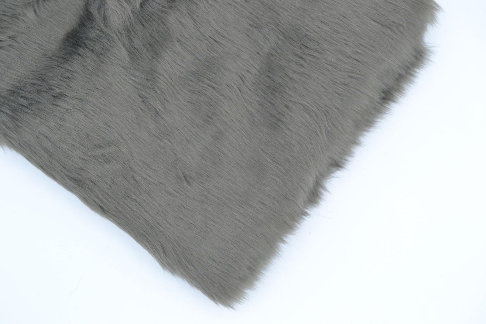 celloexpress Grey Rabbit Faux Fur - 15mm Pile Plain Animal Fabric Material Teddy Bear & Soft Toy Making (4m - 400cm x 150cm)