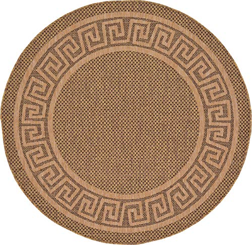 Tapete redondo 185x185 cm Unique Loom marrón claro miniatura 4