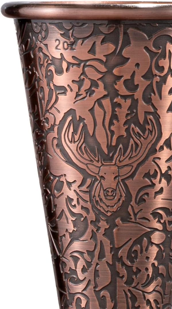 Sky Fish 3D Etched 18-Piece Bartender Kit Stainless Steel Boston Cocktail Shaker Set Copper Plated Bartending Tools Suit for Bar Tools Set Mixology Enthusiasts, Professional Bartenders and Home Drink - Image 8