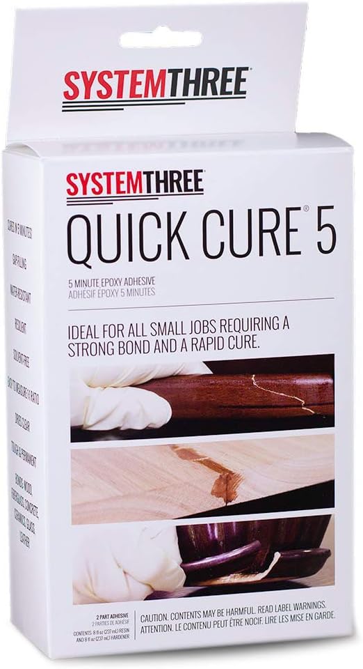 System Three Quick Cure 5 Epoxy Adhesive, 1 Pint Kit