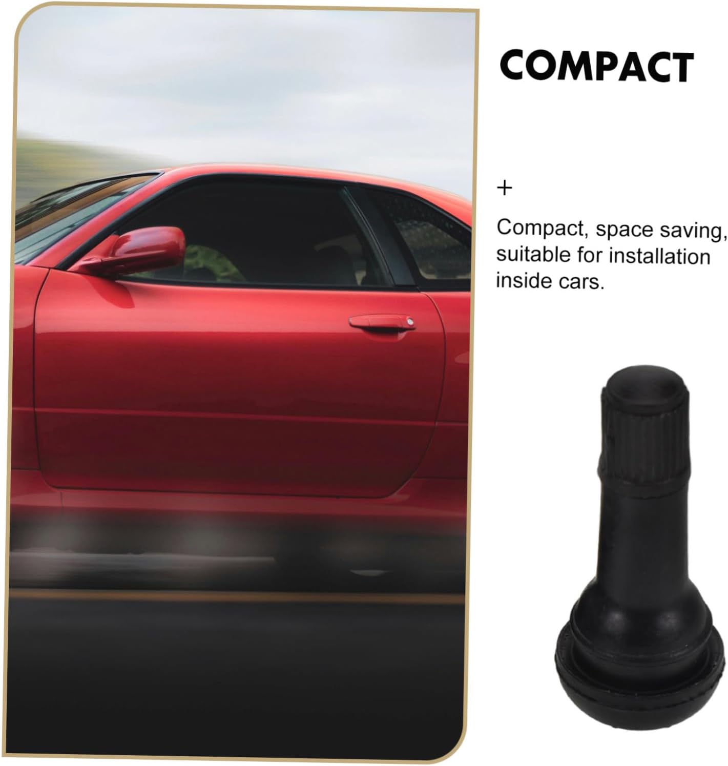 ERINGOGO 100Pcs Rubber Tire Valve Stems for Car Fittings Easy Installation Compatible with Various Vehicles for Tire Maintenance
