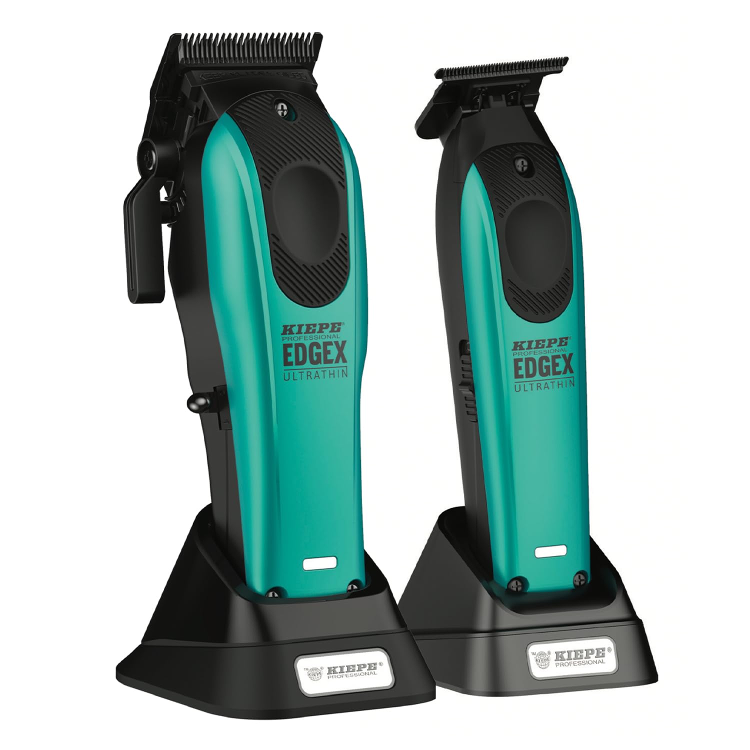 Kiepe EDGEX Professionelle Haarschneidemaschine Herren Profi Set – Kabelloser Friseur Haarschneider mit Zero Gap T-Blade Trimmer – Barber Haar & Bartschneider – Türkis