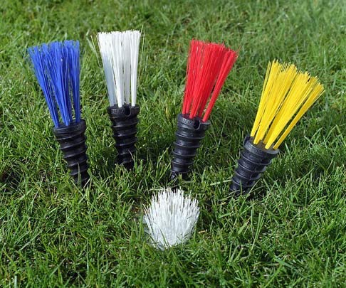 PleeFix, Location Marking Tufts for Soccer, Football, Baseball, Lacrosse, Athletic Fields - 25 Piece kit, Available in 6 Vivid Colors