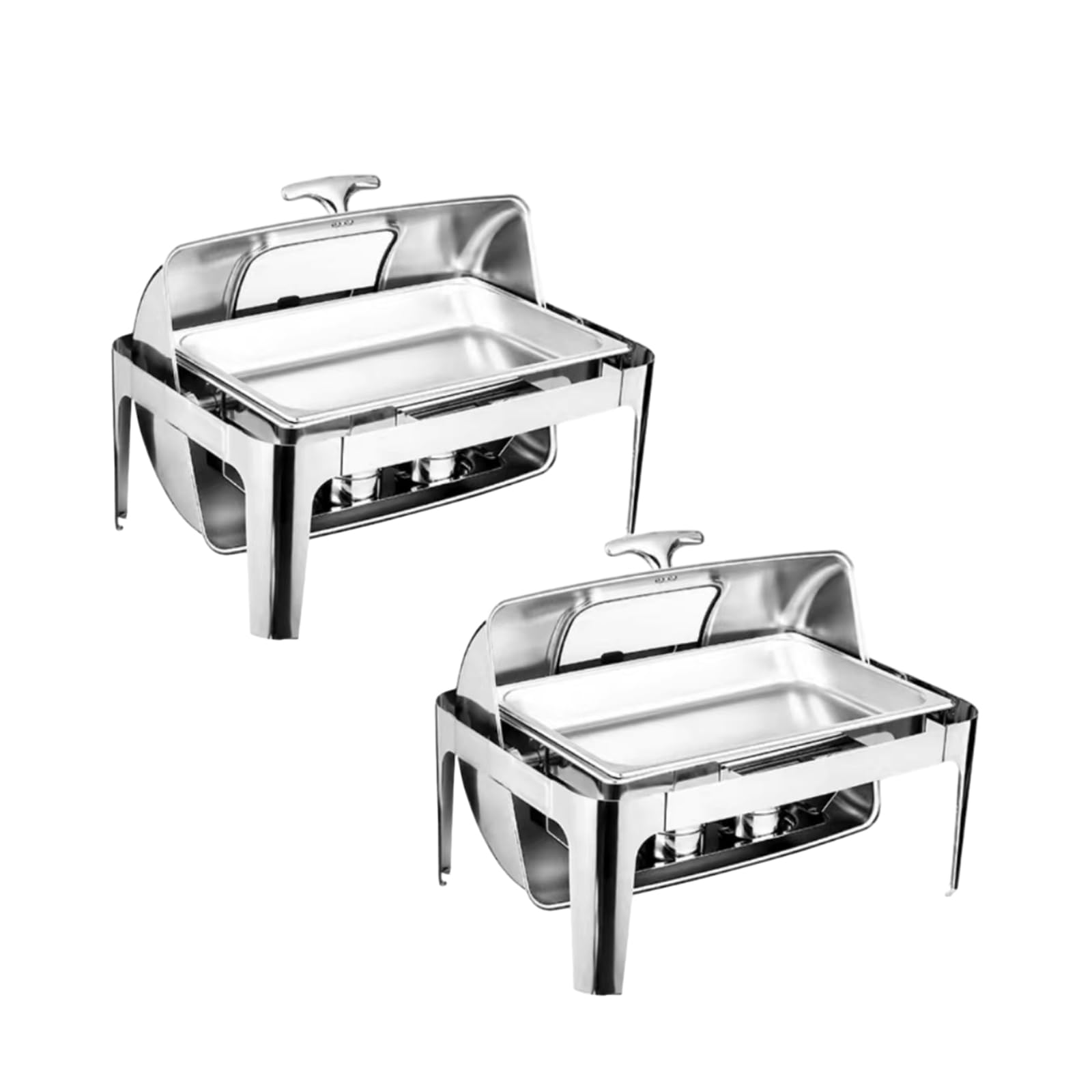 Set da buffet con riscaldatore isolante e vassoio superiore arrotolabile per matrimoni, feste, banchetti, ideale per catering e esposizione di cibo, durevole e facile da pulire