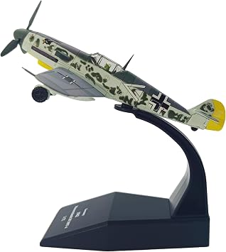 172 Scale Die-Cast Airplanes BF109 Fighter Jet Model Bomber Fighter Attack Plane Military Model Plane Collection Plane for Gifts
