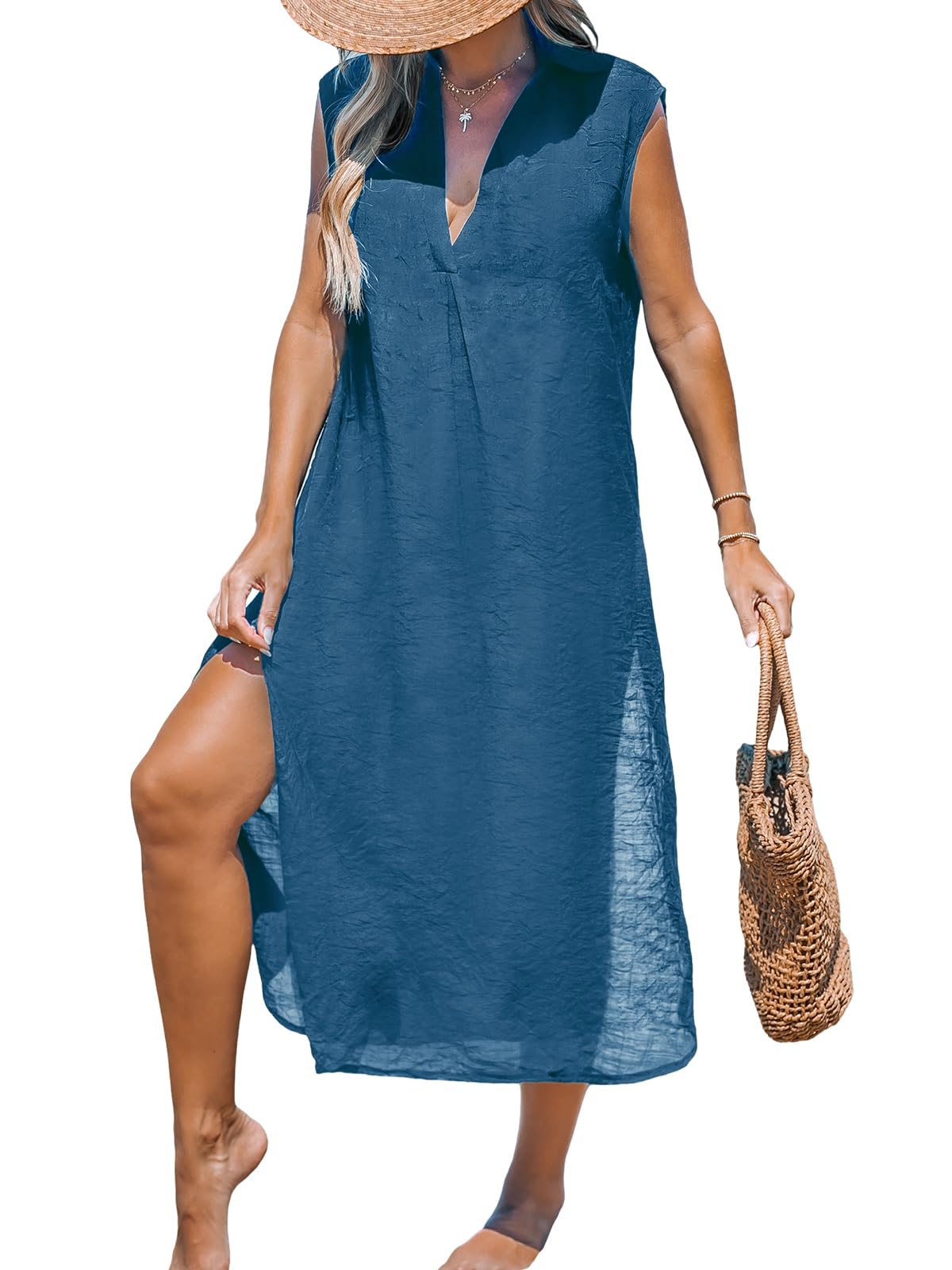 CUPSHE Womens Swimsuit Coverup Long Midi Beach Cover Ups