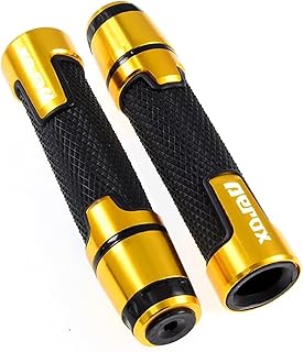 Manoplas de guidão de motocicleta Para Motocicletas YAMAHA AEROX Aerox 7/8" 22mm Borracha De Alumínio Guidão Extremidades Tampas Do Guidão Plugues Da Barra De Mão (Color : C, Size : 7/8'' 22mm)