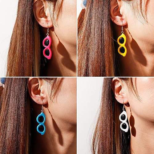 JKJF 40 Pcs Mini Sunglasses Flatback Resin Charms Tiny Sunglasses Crafts Cute Sunglasses Charm Embellishments for DIY Crafts Hair Clip Phone Case Scrapbook Decor - 10 Colors4