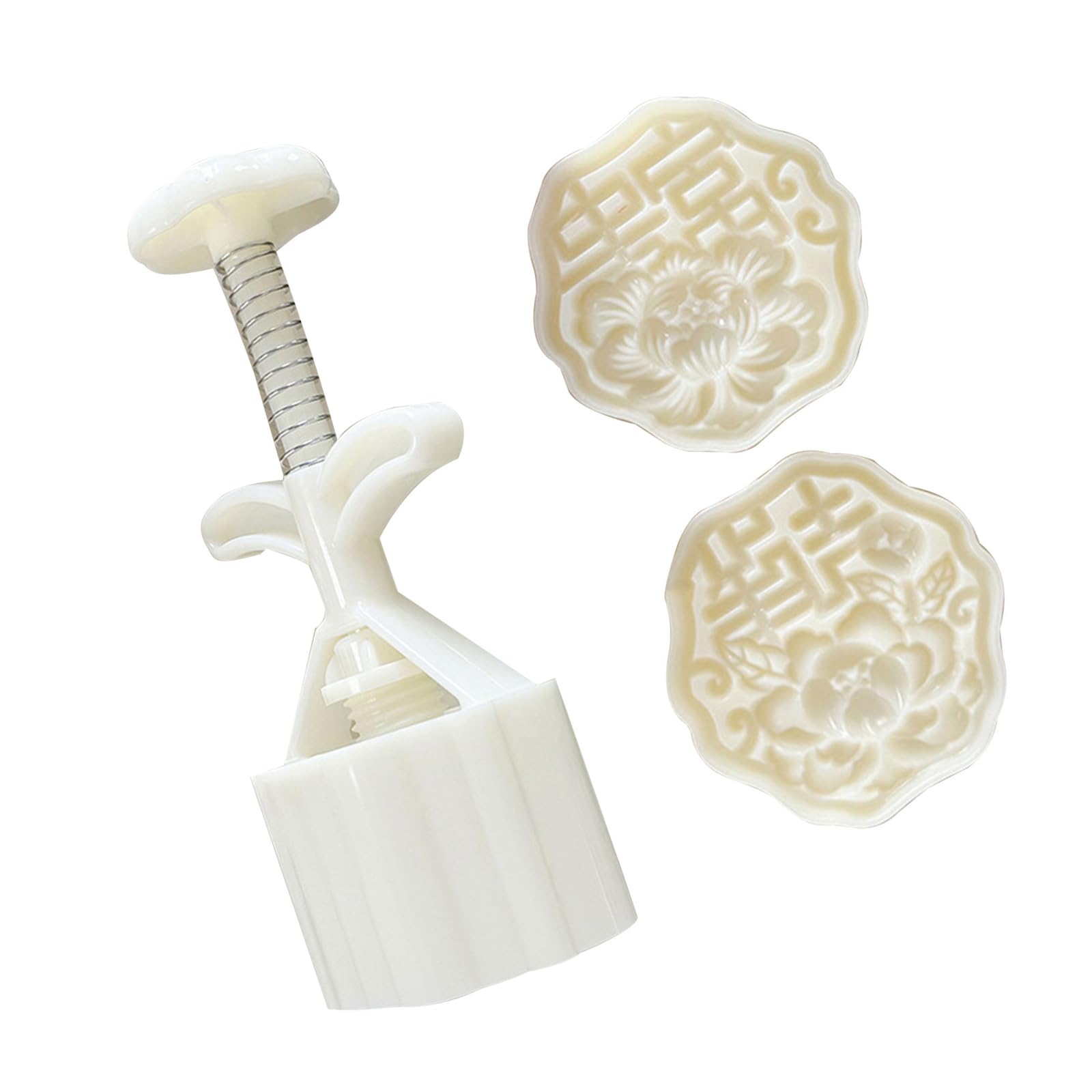 Tsophreniq Pattern Dessert Mold Pastries Tool Hand Press Cookie Cutter Baking Tool for MidAutumn Festival Easy Use Maker